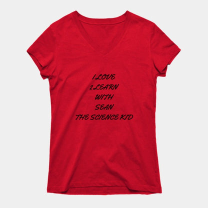 I love 2 learn with Sean The Science Kid T-Shirt (Female Fit)