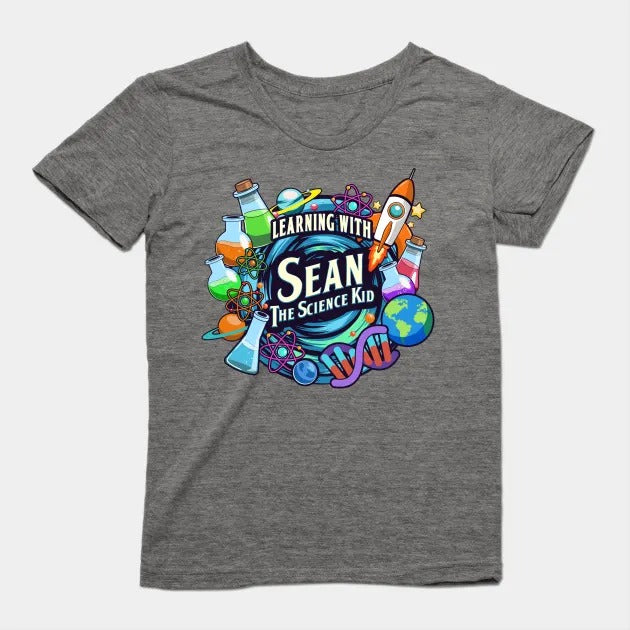 Learning with Sean The Science Kid T-Shirt (Female Fit)