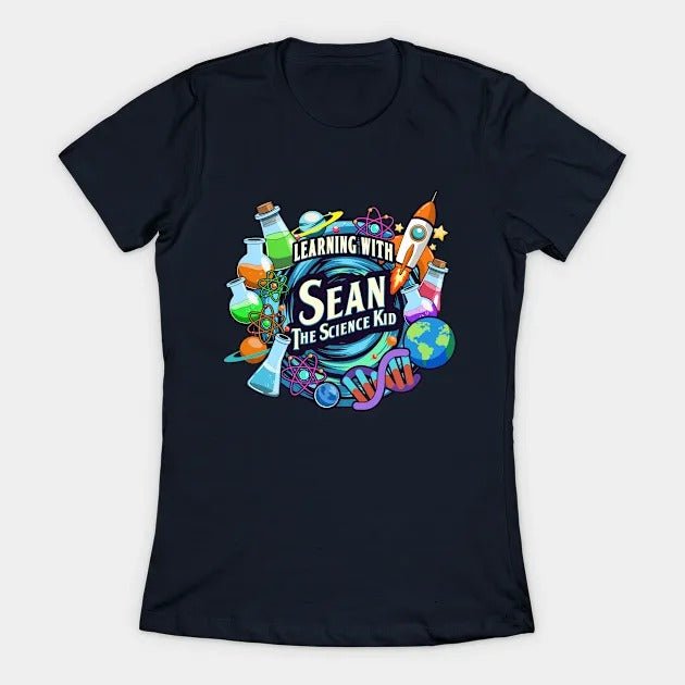 Learning with Sean The Science Kid T-Shirt (Female Fit)