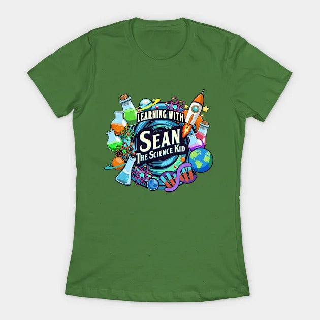 Learning with Sean The Science Kid T-Shirt (Female Fit)