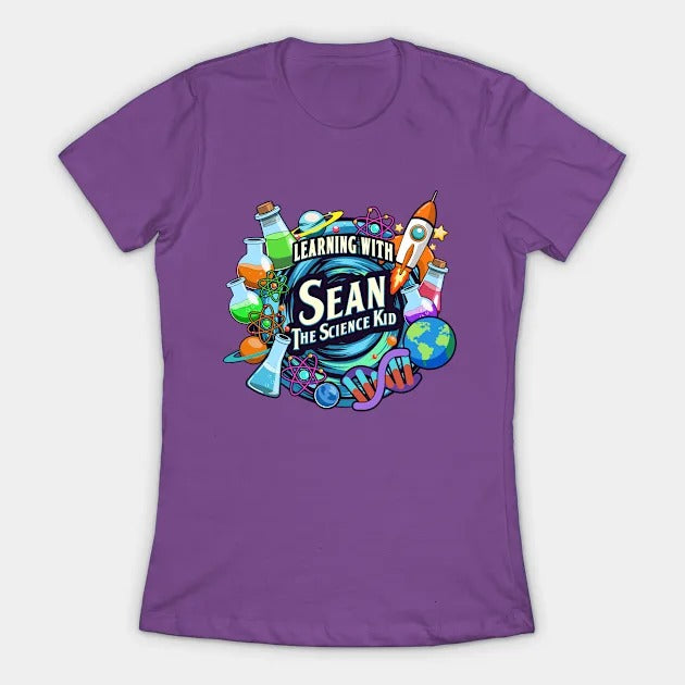 Learning with Sean The Science Kid T-Shirt (Female Fit)