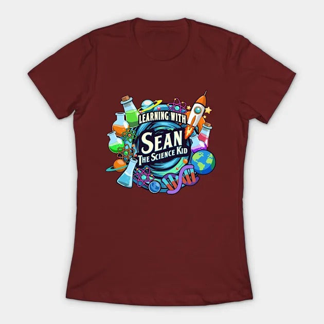 Learning with Sean The Science Kid T-Shirt (Female Fit)